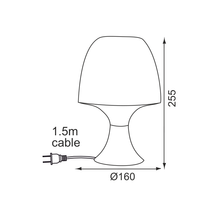 Φόρτωση εικόνας στο εργαλείο προβολής Συλλογής, NETTO ΕΠΙΤΡΑΠΕΖΙΟ Φ/Σ 1ΧΕ14 ΠΛΑΣΤΙΚΟ ΛΕΥΚΟ Φ16XH25,5CM NIOKI