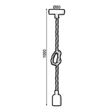 Φόρτωση εικόνας στο εργαλείο προβολής Συλλογής, NETTO ΚΡΕΜΑΣΤΟ Φ/Σ 1ΧΕ27 ΛΕΥΚΟ ΜΕΤΑΛΛΟ+ΣΧΟΙΝΙ ΜΟΝΗΣ ΠΛΕΞΗΣ Η100CM
