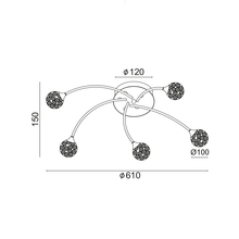Φόρτωση εικόνας στο εργαλείο προβολής Συλλογής, NETTO ΟΡΟΦΗΣ ΚΡΥΣΤΑΛΛΙΝΕΣ ΜΠΑΛΕΣ 5ΧG9 SKYLAR