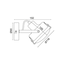 Φόρτωση εικόνας στο εργαλείο προβολής Συλλογής, NETTO ΕΠΙΤΟΙΧΟ Φ/Σ 1ΧGU10 ΓΚΡΙ ΜΕΤΑΛΛΙΚΟ D12X19CM MORFEAS