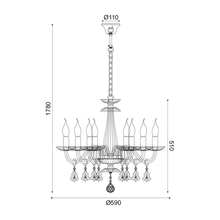 Φόρτωση εικόνας στο εργαλείο προβολής Συλλογής, ^NETTO ΚΡΕΜ Φ/Σ 8ΧΕ14 ΣΑΜΠΑΝΙΖΕ ΚΡΥΣΤΑΛΛΟ+ΧΡΥΣΟ ΜΕΤΑΛΛΟ Φ59ΧΗ178CM LOMPELIA
