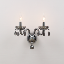 Φόρτωση εικόνας στο εργαλείο προβολής Συλλογής, NETTO ΕΠΙΤΟΙΧΟ Φ/Σ 2ΧΕ14 ΦΙΜΕ ΚΡΥΣΤΑΛΛΟ+ΧΡΩΜΙΟ ΜΕΤΑΛΛΟ 38X31CM TULIA