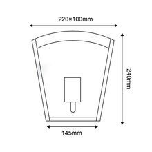 Φόρτωση εικόνας στο εργαλείο προβολής Συλλογής, ^ΛΕΥΚΟ ΕΠΙΤΟΙΧΟ ΦΩΤΙΣΤΙΚΟ CELIA V 1XE27 IP44 ΜΕ ΔΙΑΦΑΝΟ ΓΥΑΛΙ
