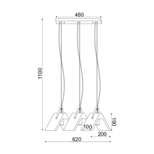 Φόρτωση εικόνας στο εργαλείο προβολής Συλλογής, NETTO ΚΡΕΜΑΣΤΟ Φ/Σ 3ΧΕ27 ΤΣΙΜΕΝΤΟ+ΔΕΡΜΑ 62Χ20ΧΗ110CM ALFA