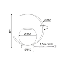 Φόρτωση εικόνας στο εργαλείο προβολής Συλλογής, NETTO ΕΠΙΤΡΑΠΕΖΙΟ Φ/Σ 1ΧΕ27 ΜΕΤΑΛΛΙΚΟ ΧΡΥΣΟ+ΠΕΡΛΕ ΓΥΑΛΙ Φ35ΧH37.5C IPARELLE