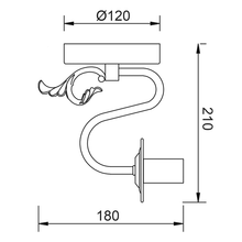 Φόρτωση εικόνας στο εργαλείο προβολής Συλλογής, NETTO ΕΠΙΤΟΙΧΙΟ Φ/Σ 1ΧΕ14 ΜΕΤΑΛΛΙΚΟ ΠΑΤΙΝΑ ΧΡΥΣΟ 12X18X20CM VELVET