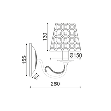 Φόρτωση εικόνας στο εργαλείο προβολής Συλλογής, ^NETTO ΕΠΙΤΟΙΧΟ Φ/Σ 1ΧΕ14 ΜΕΤΑΛΛΙΚΟ ΜΑΥΡΟ-ΧΑΛΚΙΝΟ 25Χ15Χ26CM EDAM