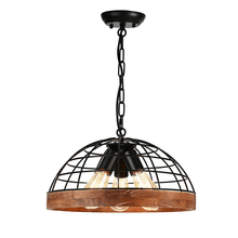 Φόρτωση εικόνας στο εργαλείο προβολής Συλλογής, ^NETTO ΚΡΕΜΑΣΤΟ Φ/Σ 3ΧΕ27 ΞΥΛΟ+ΜΑΥΡΟ ΜΕΤΑΛΛΟ D40XH120CM TESLA