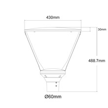 Φόρτωση εικόνας στο εργαλείο προβολής Συλλογής, LED URBAN LUMINAIRE WITH ADJUSTABLE WATTAGE 30/40/50W 170/165/160 LM/W 4000K 230V 5YRS GUARANTEE