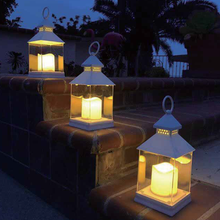 Φόρτωση εικόνας στο εργαλείο προβολής Συλλογής, "MAYON", ΛΕΥΚΟ ΠΛΑΣΤΙΚ ΦΑΝΑΡΙ-ΠΛΑΣΤΙΚ ΚΕΡΙ, 1 LED ΛΑΜΠ ΜΠΑΤ(3xAAA), ΘΕΡΜ ΛΕΥΚ, IP44, 10.5x10.5x24c