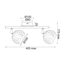 Φόρτωση εικόνας στο εργαλείο προβολής Συλλογής, NETTO ΕΠΙΤΟΙΧΟ Φ/Σ 2ΧG9 ΜΕΤΑΛΛΙΚΟ ΜΑΥΡΟ+ΟΡΕΙΧΑΛΚΟ 32Χ10Χ15,8CM PLANETARIO