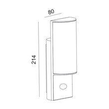Φόρτωση εικόνας στο εργαλείο προβολής Συλλογής, NETTO WALL SENSOR LUMINARE HEMI SMD LED 8W 620Lm 3000K 230V IP44