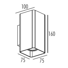 Φόρτωση εικόνας στο εργαλείο προβολής Συλλογής, NETTO LED ΑΠΛ.ΤΟΙΧ 230V 2X7W 677Lm 3000K 36,5° EXTRUS UPDOWN ΣΤΡΟΓ