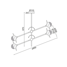 Φόρτωση εικόνας στο εργαλείο προβολής Συλλογής, ^NETTO ΟΡΟΦΗΣ Φ/Σ 4ΧG9 ΟΡΕΙΧΑΛΚΟ/ΜΑΥΡΟ ΜΕΤ/ΚΟ + ΓΥΑΛΙ 85X81ΧΗ67CM LAYLA