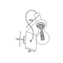 Φόρτωση εικόνας στο εργαλείο προβολής Συλλογής, NETTO ΑΠΛΙΚΑ ΜΕΤΑΛΛΙΚΗ ΜΑΥΡΗ 1ΧE27 CORTEZ