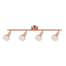 Φόρτωση εικόνας στο εργαλείο προβολής Συλλογής, NETTO ΣΠΟΤ IIII 4XE14 ΧΑΛΚΙΝΟ ΠΛΕΓΜΑ 68X12,5X19,5CM ALADDIN