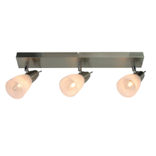 Φόρτωση εικόνας στο εργαλείο προβολής Συλλογής, NETTO ΣΠΟΤ ΙΙΙ ΜΠΑΡΑ ΓΥΑΛΙ ΜΠΡΟΝΖΕ 3Χ40W E14 KAMET