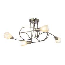 Φόρτωση εικόνας στο εργαλείο προβολής Συλλογής, NETTO ΣΠΟΤ ΙΙΙΙ ΓΥΑΛΙ ΜΠΡΟΝΖΕ 4Χ40W E14 KAMET