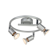 Φόρτωση εικόνας στο εργαλείο προβολής Συλλογής, NETTO ΣΠΟΤ ΙΙΙ ΡΟΖΕΤΑ ΑΣΗΜΙ ΒΑΦΗΣ 3 Χ GU10 TRINITY