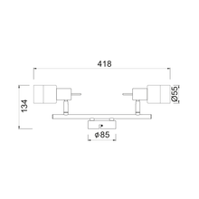 Φόρτωση εικόνας στο εργαλείο προβολής Συλλογής, NETTO ΣΠΟΤ ΙΙ ΝΙΚΕΛ ΜΕ ΔΙΑΦΑΝΟ ΓΥΑΛΙ 2 Χ GU10 PLATINUM