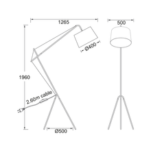 Φόρτωση εικόνας στο εργαλείο προβολής Συλλογής, NETTO ΔΑΠΕΔΟΥ ΤΡΙΠΟΔΑΣ ΛΕΥΚΟ ΥΦΑΣΜΑΤΙΝΟ ΚΑΠΕΛΟ 1ΧΕ27 ANDALUSIA