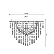 Φόρτωση εικόνας στο εργαλείο προβολής Συλλογής, NETTO Φ/Σ ΟΡΟΦΗΣ 4ΧΕ14 ΚΡΥΣΤΑΛΛΟ+ΧΡΩΜΙΟ ΜΕΤΑΛΛΟ Φ40ΧΗ30CM MISSY