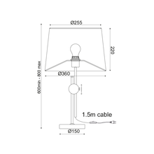 Φόρτωση εικόνας στο εργαλείο προβολής Συλλογής, NETTO ΕΠΙΤΡΑΠ Φ/Σ 1ΧΕ27 ΜΕΤΑΛ ΟΡΕΙΧ+ΛΕΥΚΟ ΑΜΠΑΖΟΥΡ Φ36ΧΗ62CM MALLORCA