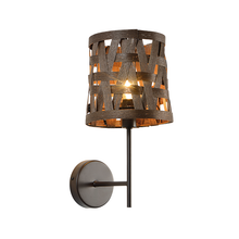 Φόρτωση εικόνας στο εργαλείο προβολής Συλλογής, NETTO ΕΠΙΤΟΙΧΟ Φ/Σ 1ΧΕ27 ΜΕΤΑΛΛΙΚΟ ΚΑΦΕ+ΚΑΛΑΜΙ 17Χ21ΧΗ35CM AGATHA