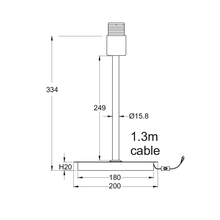 Φόρτωση εικόνας στο εργαλείο προβολής Συλλογής, NETTO ΜΕΤ/ΚΟ Φ/Σ ΠΟΡΤΑΤΙΦ1ΧΕ27 ΧΡΩΜΙΟ-ΛΕΥΚ ΚΑΛΔ.ΟΡΘΟΓ.ΒΑΣΗ Η29,8cm MIX&MATCH ΧΩΡΙΣ ΑΜΠΑΖΟΥΡ