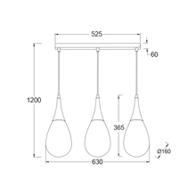 Φόρτωση εικόνας στο εργαλείο προβολής Συλλογής, NETTO ΜΕΤΑΛ.ΚΡΕΜΑΣΤΟ Φ/Σ 3ΧΕ14 ΡΑΓΑ ΧΑΛΚΙΝ-ΚΕΧΡΙΜΠΑΡ ΓΥΑΛΙ 64Χ16cm ATENA