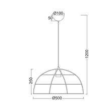 Φόρτωση εικόνας στο εργαλείο προβολής Συλλογής, NETTO ΚΡΕΜΑΣΤΟ Φ/Σ 1ΧΕ27 ΜΕΤΑΛΛΙΚΟ ΠΛΕΓΜΑ ΜΑΥΡΟ Φ50ΧΗ120CM PROMETHEUS