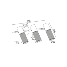 Φόρτωση εικόνας στο εργαλείο προβολής Συλλογής, NETTO ΕΠΙΤΟΙΧΟ Φ/Σ 3ΧΕ27 ΜΑΥΡΟ ΜΕΤΑΛΛΙΚΟ 58Χ16Χ20CM ALCATRAZ