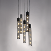 Φόρτωση εικόνας στο εργαλείο προβολής Συλλογής, NETTO ΚΡΕΜΑΣΤΟ Φ/Σ 5ΧΕ27 ΜΑΥΡΟ ΜΕΤΑΛΛΙΚΟ D35XH120CM ALCATRAZ