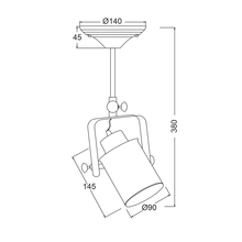 Φόρτωση εικόνας στο εργαλείο προβολής Συλλογής, NETTO ΟΡΟΦΗΣ Φ/Σ 1ΧΕ27 ΜΕΤΑΛΛΙΚΟ ΜΑΥΡΟ 15X17XH38CM POMPEII