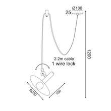 Φόρτωση εικόνας στο εργαλείο προβολής Συλλογής, NETTO ΚΡΕΜΑΣΤΟ Φ/Σ 1ΧE14 ΜΑΥΡΟ ΜΕΤΑΛΛΙΚΟ D25XH220CM WAKANDA