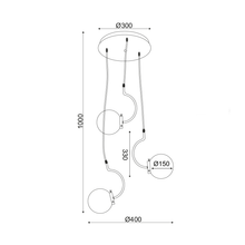 Φόρτωση εικόνας στο εργαλείο προβολής Συλλογής, NETTO ΚΡΕΜΑΣΤΟ Φ/Σ 3ΧΕ27 ΓΥΑΛΙ+ΜΕΤΑΛΛΟ+MDF Φ35ΧΗ100CM PUEBLOS