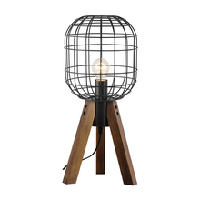 Φόρτωση εικόνας στο εργαλείο προβολής Συλλογής, NETTO ΕΠΙΤΡΑΠΕΖΙΟ Φ/Σ 1ΧΕ27 ΜΕΤΑΛΛΙΚΟ ΜΑΥΡΟ+ΞΥΛΟ Φ25ΧΗ51,5CM PROMETHEUS