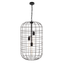 Φόρτωση εικόνας στο εργαλείο προβολής Συλλογής, NETTO ΚΡΕΜΑΣΤΟ Φ/Σ 3ΧΕ27 ΜΕΤΑΛΛΙΚΟ ΜΑΥΡΟ Φ43ΧΗ120CM PROMETHEUS