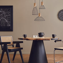 Φόρτωση εικόνας στο εργαλείο προβολής Συλλογής, ^NETTO ΚΡΕΜΑΣΤΟ Φ/Σ 1xGU10 TORNADE ΜΑΥΡΟ ΜΕΤ/ΚΟ +ΞΥΛΟ Φ35Χ120CM