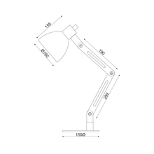 Φόρτωση εικόνας στο εργαλείο προβολής Συλλογής, NETTO ΕΠΙΤΡΑΠΕΖΙΟ Φ/Σ 1ΧΕ14 ΞΥΛΟ+ΜΑΥΡΟ ΜΕΤΑΛΛΟ 25,5X15XH42,5CM TOLKIEN