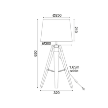 Φόρτωση εικόνας στο εργαλείο προβολής Συλλογής, ^NETTO ΕΠΙΤΡΑΠΕΖΙΟ Φ/Σ 1ΧΕ27 ΞΥΛΟ+ΛΕΥΚΟ ΑΜΠΑΖΟΥΡ+ΧΡΩΜΙΟ ΜΕΤΑΛΛΟ Φ30XH65CM MOUSSE