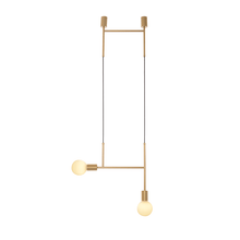 Φόρτωση εικόνας στο εργαλείο προβολής Συλλογής, NETTO ΚΡΕΜΑΣΤΟ Φ/Σ 2ΧΕ27 ΧΡΥΣΟ ΜΕΤΑΛΛΙΚΟ 38X4X110CM KYOTO