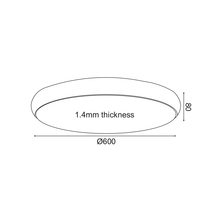 Φόρτωση εικόνας στο εργαλείο προβολής Συλλογής, ^NETTO ΟΡΟΦΗΣ Φ/Σ LED 54W 4320LM 3000K ΛΕΥΚΟ ΜΕΤ/ΚΟ D60XH8CM KALLISTA