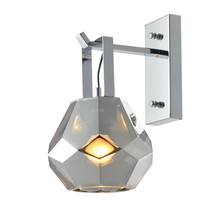 Φόρτωση εικόνας στο εργαλείο προβολής Συλλογής, NETTO ΕΠΙΤΟΙΧΟ Φ/Σ 1ΧΕ27 ΓΥΑΛΙ ΦΙΜΕ+ΧΡΩΜΙΟ ΜΕΤΑΛΛΟ Φ18Χ23,5Χ30CM DIAMONDRA