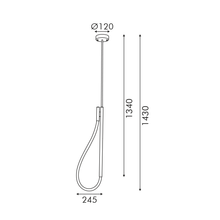 Φόρτωση εικόνας στο εργαλείο προβολής Συλλογής, ΚΡΕΜΑΣΤΟ Φ/Σ LED 12W 3000K 536LM MALPO ΜΕΤΑΛΛΙΚΟ + ΣΙΛΙΚΟΝΗ IP20 L18.5*H150