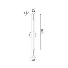Φόρτωση εικόνας στο εργαλείο προβολής Συλλογής, Φ/Σ ΤΟΙΧΟΥ LED 9W 3000K 320LM MALPO ΜΕΤΑΛΛΙΚΟ + ΣΙΛΙΚΟΝΗ IP20 L11.5*W6.5*H80