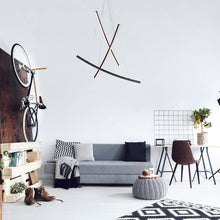 Φόρτωση εικόνας στο εργαλείο προβολής Συλλογής, ^ΚΡΕΜΑΣΤΟ Φ/Σ LED 60W 3000K 4200LM NAAVA ΜΑΥΡΟ ΑΛΟΥΜΙΝΙΟ IP20 102X15X110CM