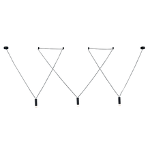 Φόρτωση εικόνας στο εργαλείο προβολής Συλλογής, NETTO ΚΡΕΜΑΣΤΟ Φ/Σ 3ΧG9 ΜΑΥΡΟ ΑΛΟΥΜΙΝΙΟ 3x D3,6XH13CM ΚΑΛΩΔΙΟ 6,6M 4HOOKS TERES