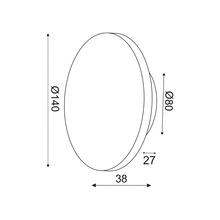 Φόρτωση εικόνας στο εργαλείο προβολής Συλλογής, NETTO ΕΠΙΤΟΙΧΟ Φ/Σ LED 5W 3000Κ 400LM ΑΝ.ΚΑΦΕ ΔΕΡΜΑ MDF ΚΥΚΛΟΣ Φ14ΧΗ3,6CM ECLIPSE
