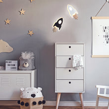 Φόρτωση εικόνας στο εργαλείο προβολής Συλλογής, NETTO ΕΠΙΤΟΙΧΟ Φ/Σ LED 5.5W 3000K 385LM NASA ΜΑΥΡΟ MDF 24X13X3.8CM